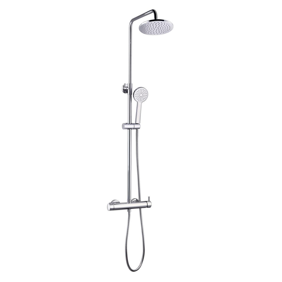 YS34184 シャワーコラム、シャワー蛇口付きレインシャワーコラム、高さ調節可能。