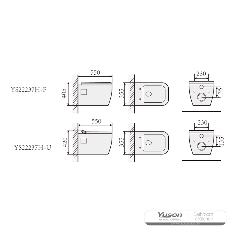 YS22237H 壁掛け陶器便器、壁掛け便器、洗いざらし;