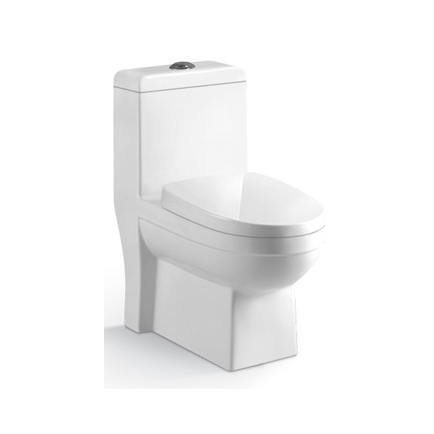 YS24249 一体型セラミックトイレ、サイホン式。