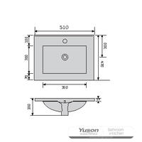 YS27298-50 セラミックキャビネット洗面台、洗面台、洗面所のシンク。