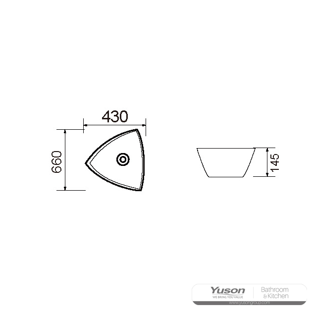 YS28321 セラミック製カウンター洗面器、芸術的な洗面器、セラミックシンク;