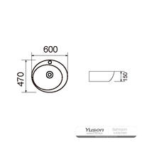 YS28349 セラミック製カウンター洗面器、芸術的な洗面器、セラミックシンク;