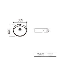 YS28351 セラミック製カウンター洗面器、芸術的な洗面器、セラミックシンク;