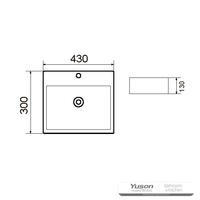 YS28363 セラミック製カウンター洗面器、芸術的な洗面器、セラミックシンク;