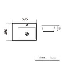 YS28367 セラミック製カウンター洗面器、芸術的な洗面器、セラミックシンク;