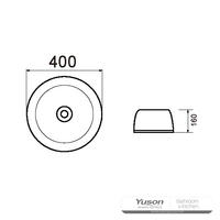 YS28370 セラミック製カウンター洗面器、芸術的な洗面器、セラミックシンク;