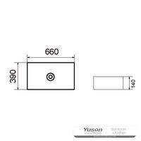 YS28406B カウンター上のセラミック洗面器、芸術的な洗面器、セラミックシンク;
