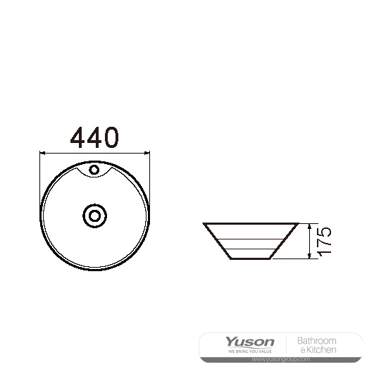 YS28422 セラミック製カウンター洗面器、芸術的な洗面器、セラミックシンク;
