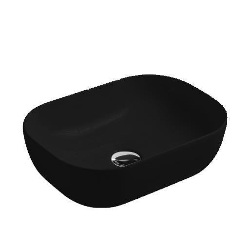 YS28430-MB カウンター洗面器の上のマットブラックセラミック、芸術的な洗面器、セラミックシンク。