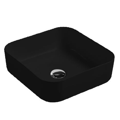 YS28433-MB カウンター洗面器の上のマットブラックセラミック、芸術的な洗面器、セラミックシンク。