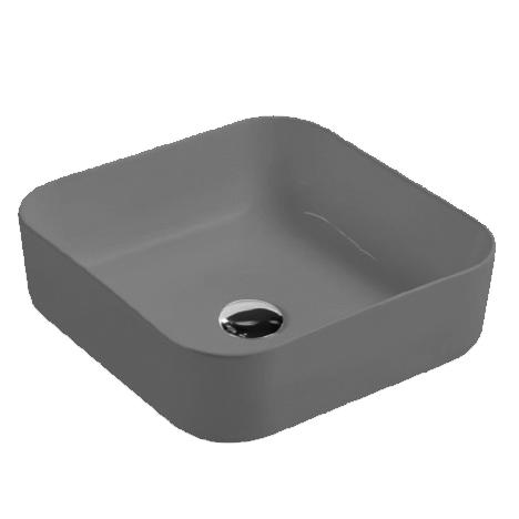 YS28433-MY カウンター洗面器の上のマットグレーセラミック、芸術的な洗面器、セラミックシンク。
