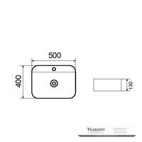 YS28455 セラミック製カウンター洗面器、芸術的な洗面器、セラミックシンク;
