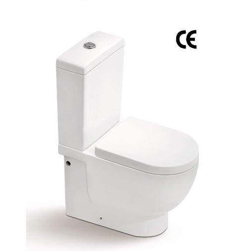 YS22214Sレトロなデザインの2ピースセラミックトイレ、密結合Pトラップウォッシュダウントイレ。