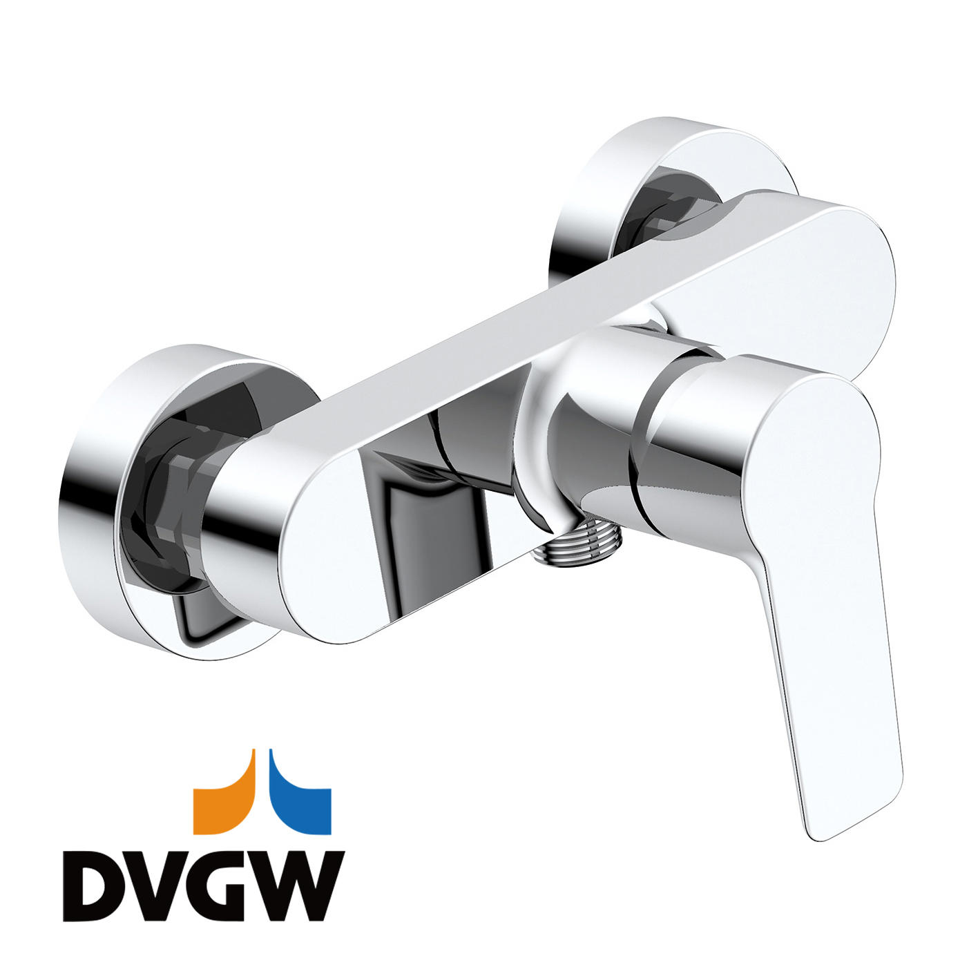 3187-20 DVGW認定、真ちゅう製蛇口シングルレバー温水/冷水壁掛けシャワーミキサー