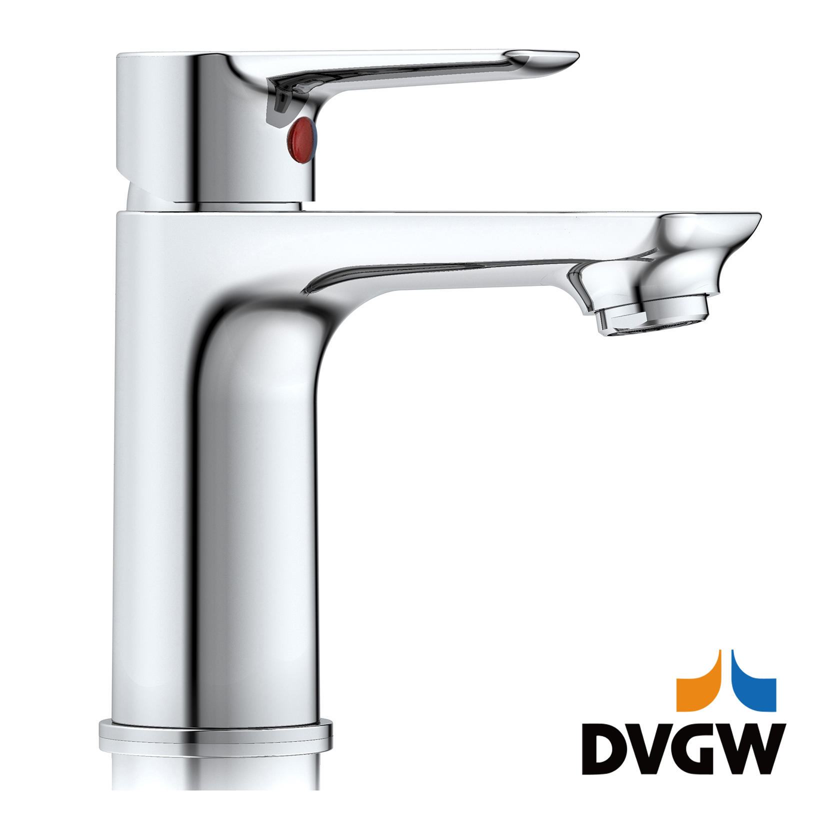 3187-30 DVGW認定、真ちゅう製蛇口シングルレバー温水/冷水デッキに取り付けられた洗面器ミキサー