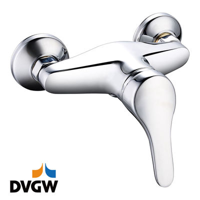 4135-20 DVGW 認定、真鍮製蛇口シングルレバー温水/冷水壁掛けシャワーミキサー